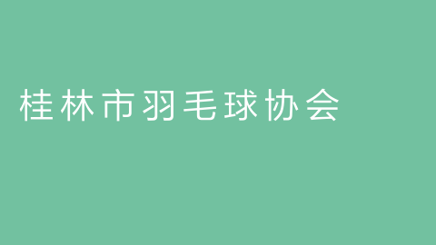 桂林市羽毛球协会