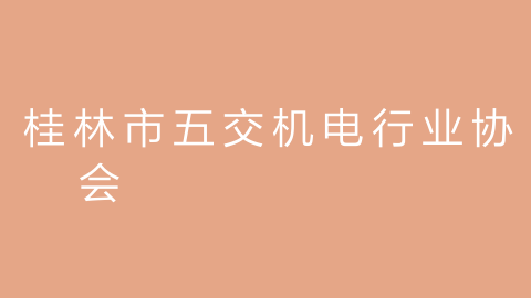 桂林市五交机电行业协会的图片